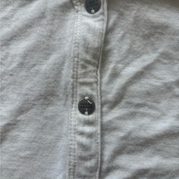 Lucky Brand White Button-Front Camisole - Picture 2 of 4